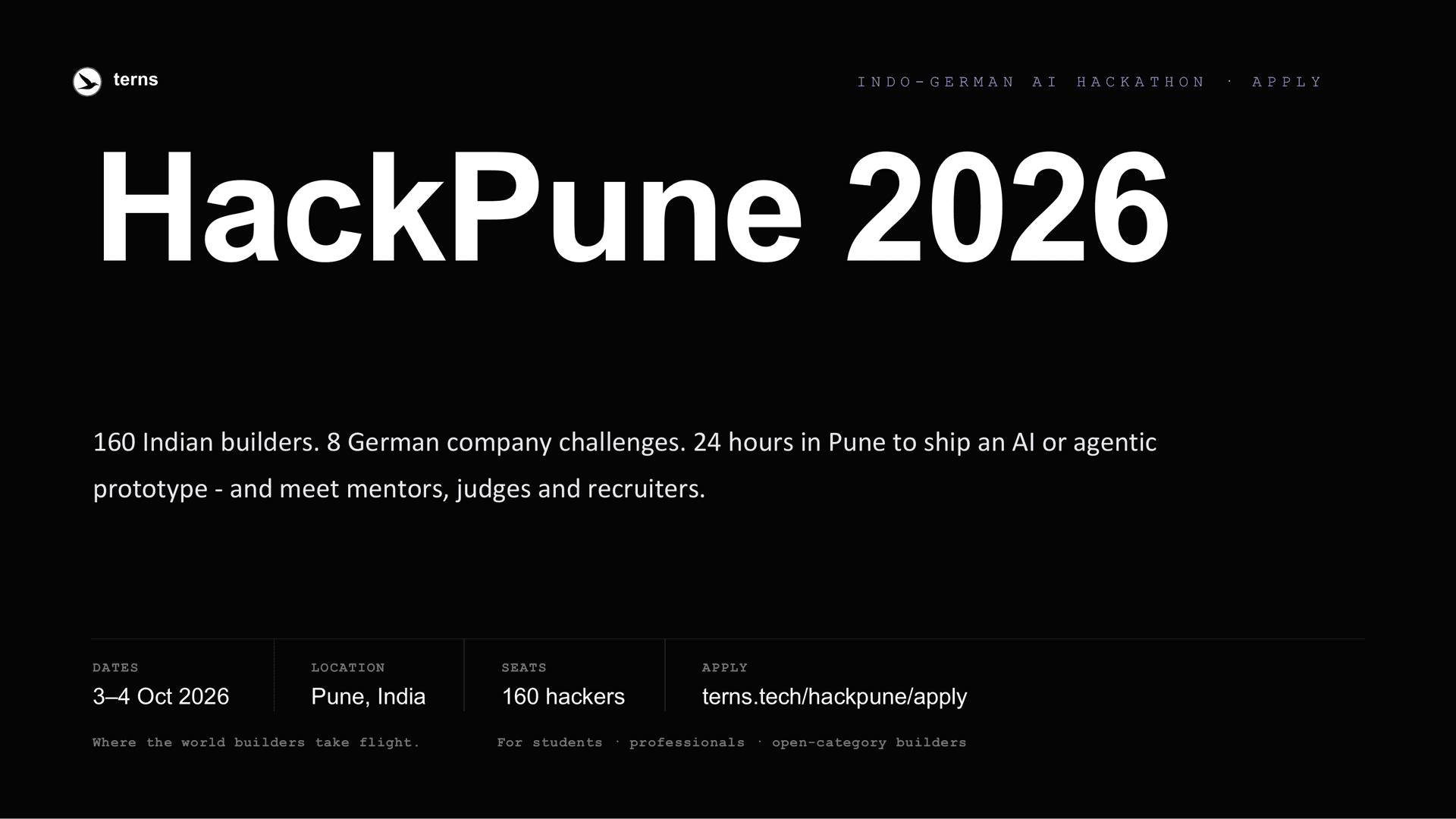 Hacker Pitch Deck, page 1